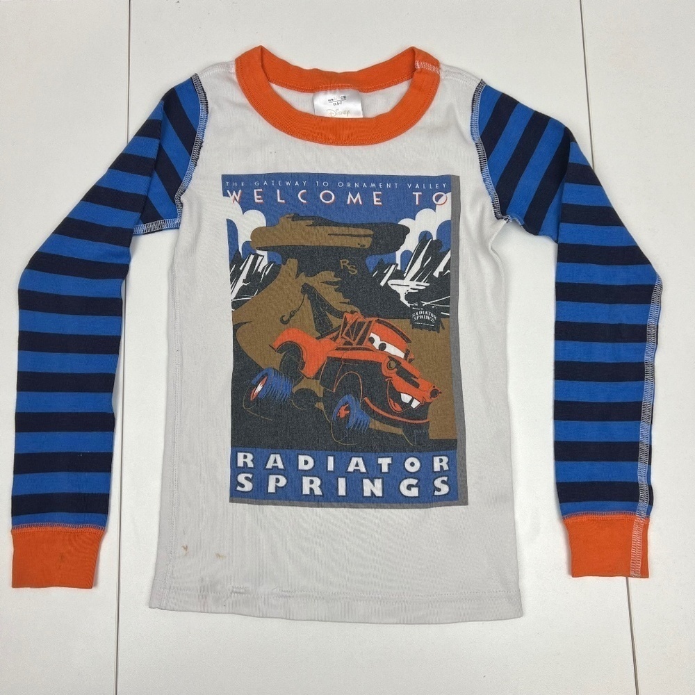 Hanna Andersson Disney's Cars Radiator Springs Long Sleeve Pajama Top in 120/6-7